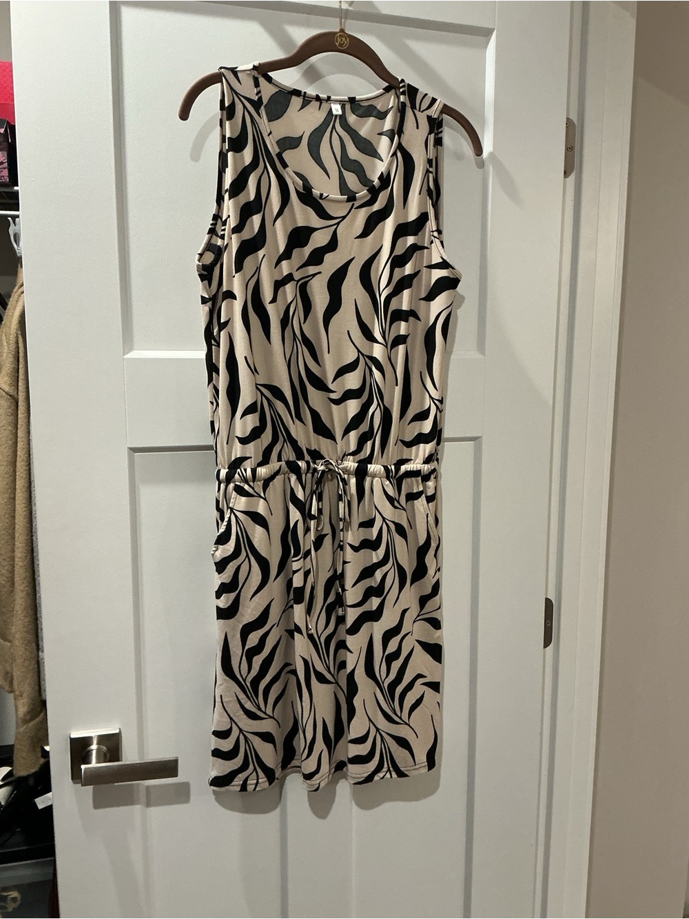Sleeveless Drawstring Mini Dress
